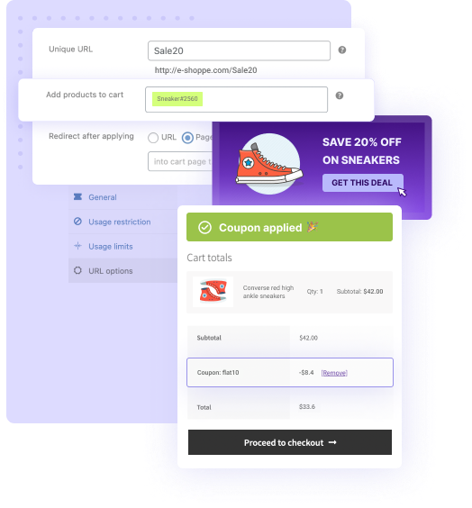 Create Product Specific Sales Campaigns with URL Coupons