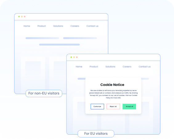 Geo-targeting cookie banner to show only in EU countries