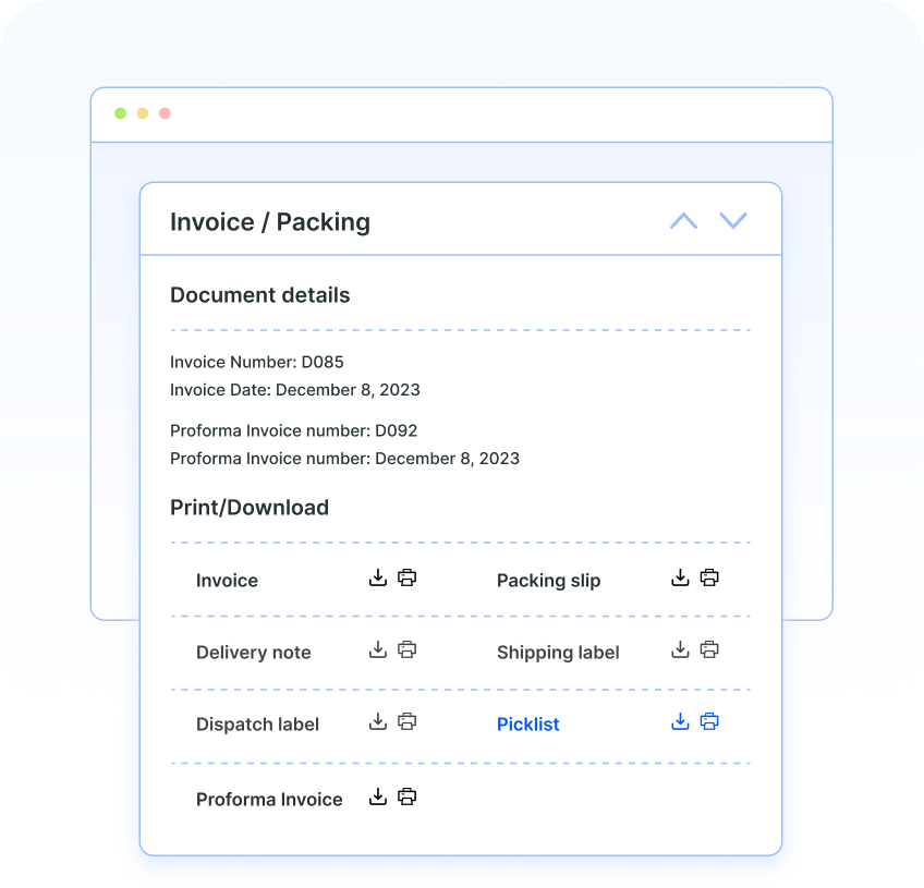 Download documents from admin panel