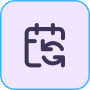 scheduled import export icon