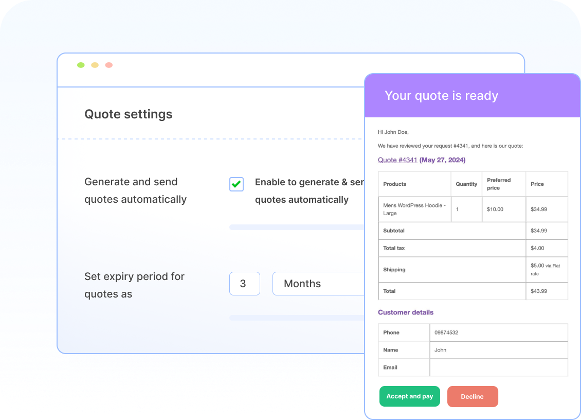 Automate Quote Sending Process to Customers with Default Pricing