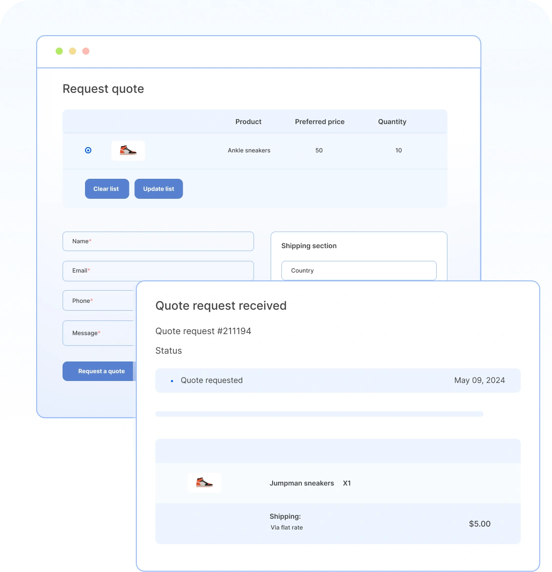 Calculate Shipping Costs with Quotations