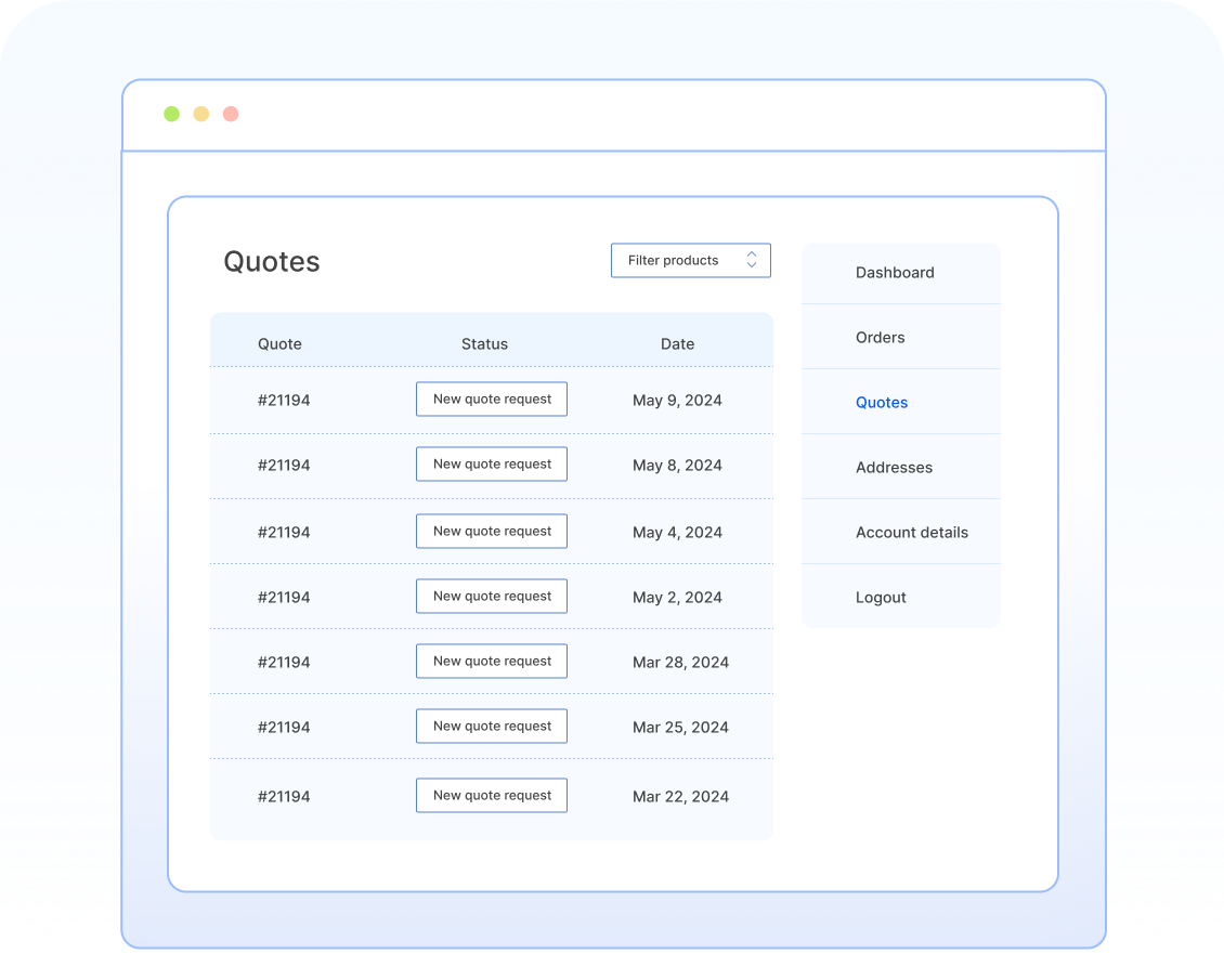 Let Customers View and Manage Quotes Easily