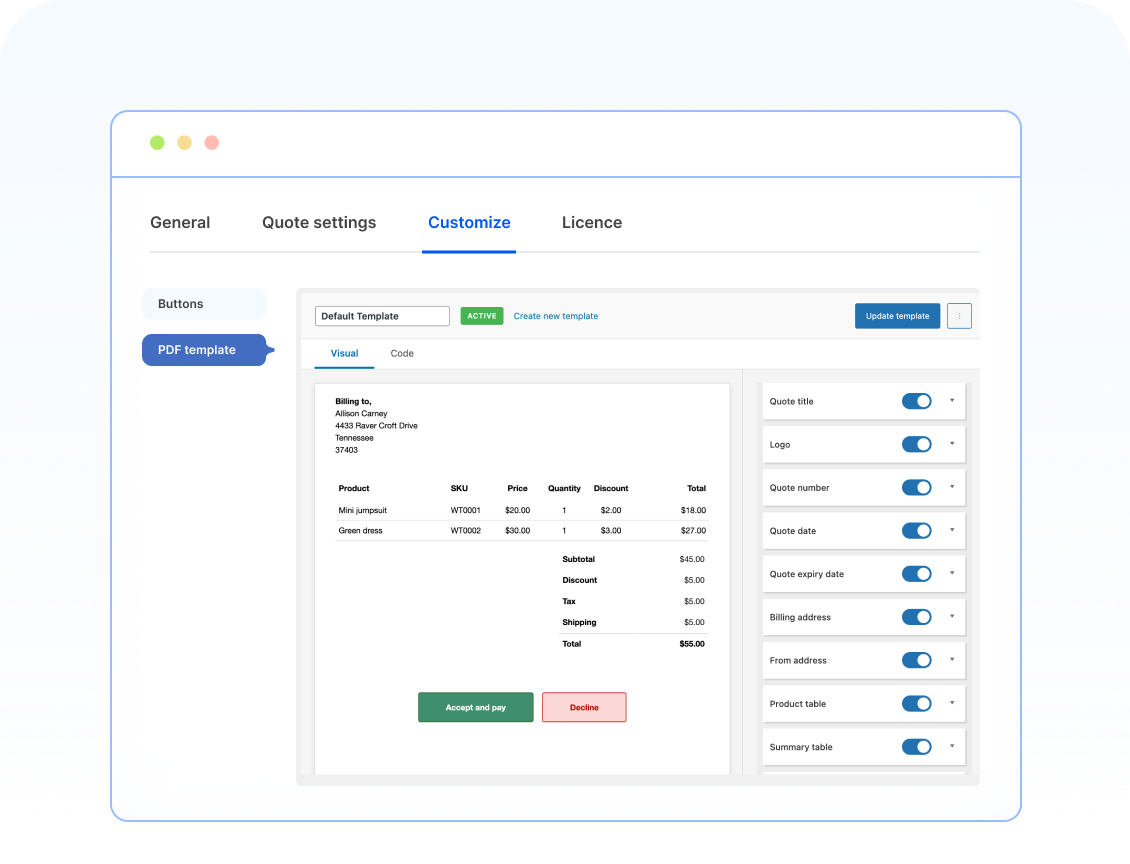 Get PDF Options for WooCommerce Quotes with mPDF Add-on