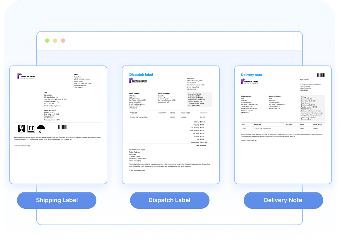 Automatically Create Shipping Labels