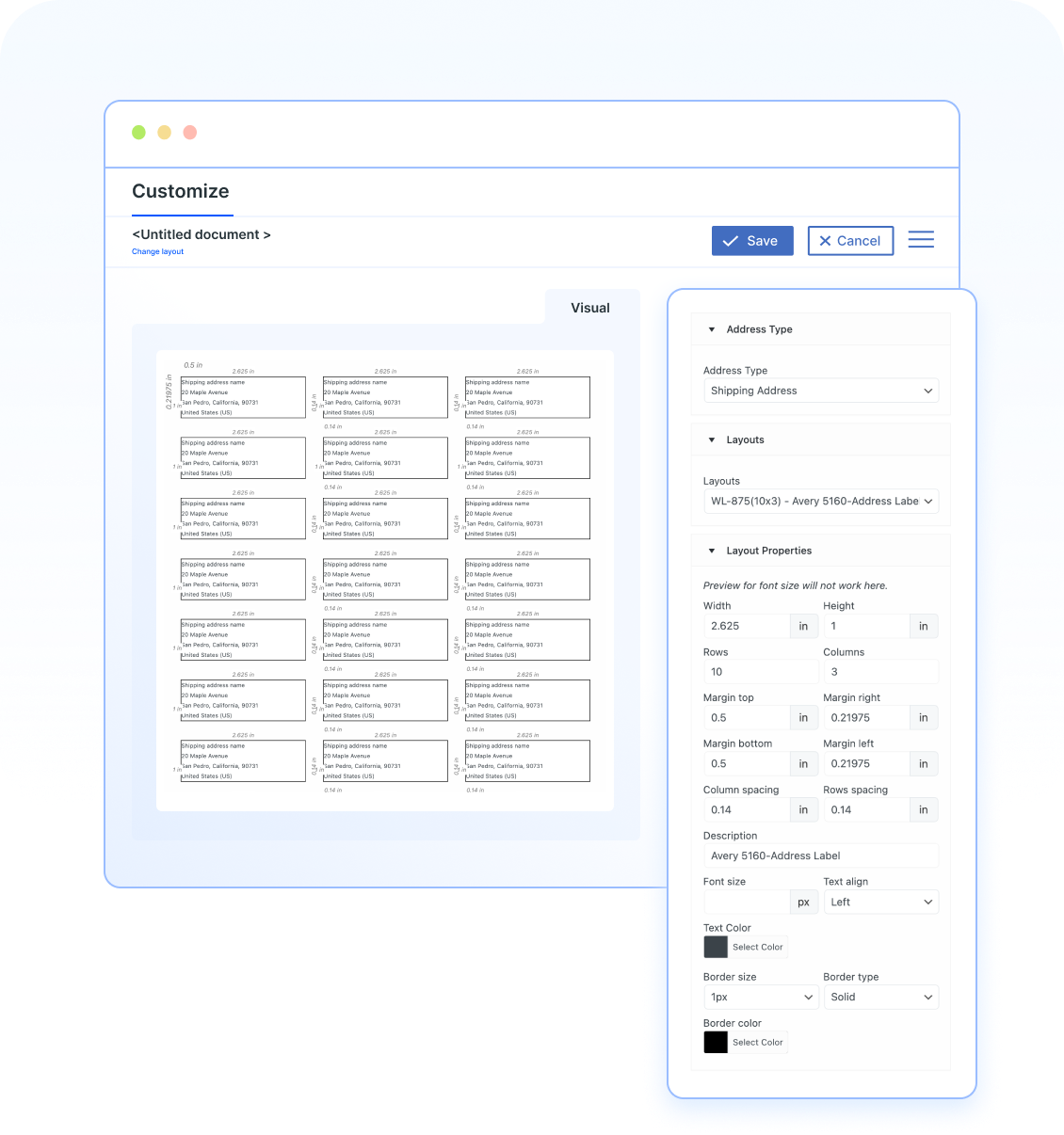 Customize Address Label Layouts to Match Your Store’s Needs