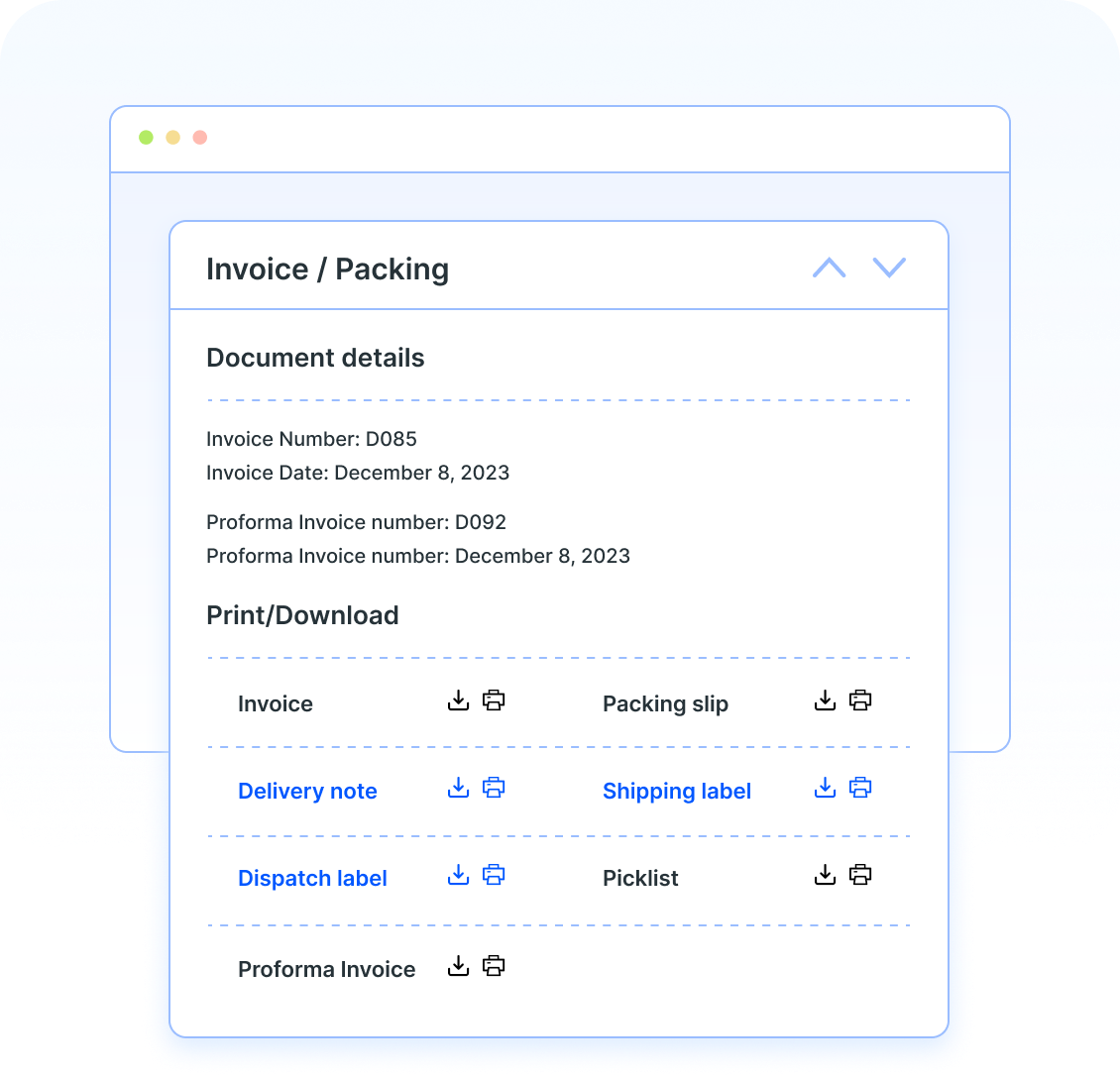 Download and Print the Documents Directly